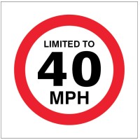 Limited to 40mph