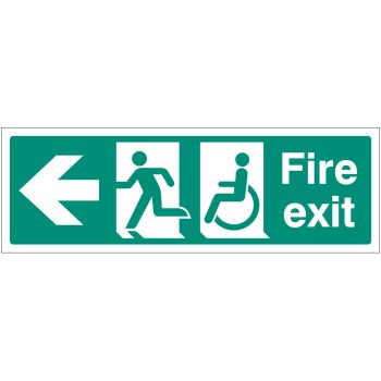 Disabled Fire Exit - Arrow Left