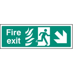 HTM Fire Exit - Arrow Down Right