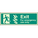 HTM Exit for Emergency Use Only - Left