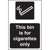 This Bin Is for Cigarettes Only