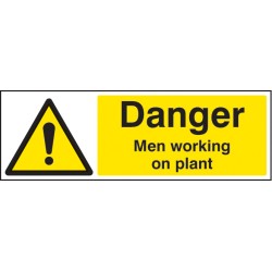 Danger - Men Working On Plant