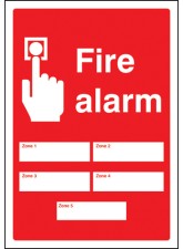 Fire Alarm 5 Zones - Adapt-a-Sign