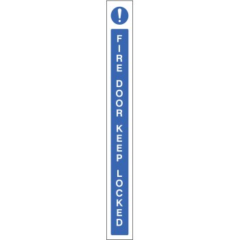 Fire Door Keep Locked - Door Edge Sign