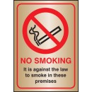 No Smoking it Is Against the Law - (England and Northern Ireland)