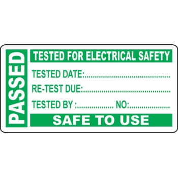 Passed - PAT Test Write On Labels (Roll of 250)