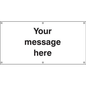 Your Message Here - Banner with Eyelets - 1270 x 610mm