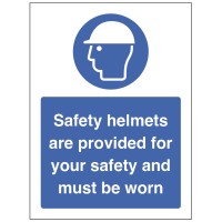 Safety Helmets are Provided for your Safety