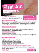 First Aid Burns - Poster