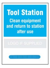 Tool Station Shadow Board with Blue Magnetic Rail
