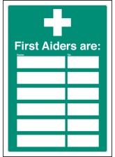 First Aiders Are - Adapt-a-Sign