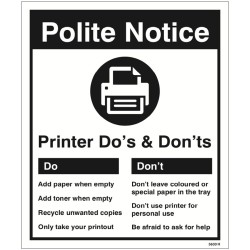 Printer - Do's & Don'ts