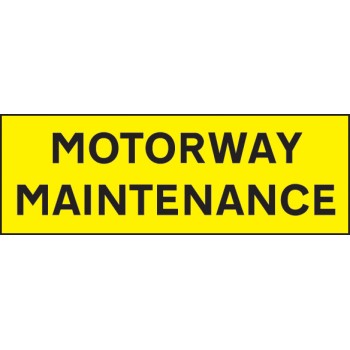 Motorway Maintenance - Reflective Self Adhesive Vinyl