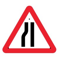 Re-Flex Sign - Road Narrowing Left