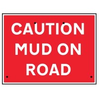 Re-Flex Sign - Caution - Mud On Road