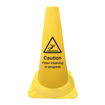 Caution Floor Cleaning - Round Cone