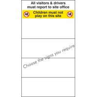 Custom Site Safety Board - Select 4 Safety Messages