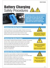 Battery Charging Safety Checklist - Poster