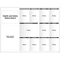 Site Notice Board with Doc Wallets (Health & Safety)