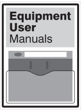 Equipment User Manuals - Document Holder
