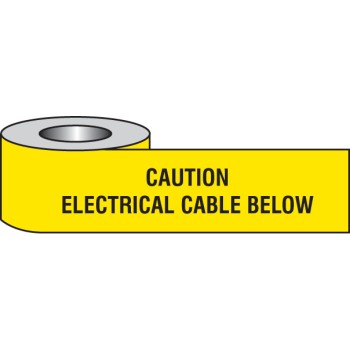 Caution - Electrical Cable Below - Underground Tape