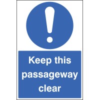 Keep this Passageway Clear - Floor Graphic