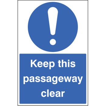 Keep this Passageway Clear - Floor Graphic