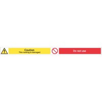 Caution - Damaged Racking - Do Not Use