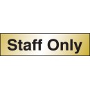 Staff Only - Engraved Aluminium Effect