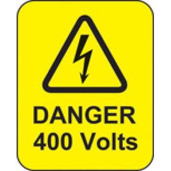 Danger - 400 Volts - Labels