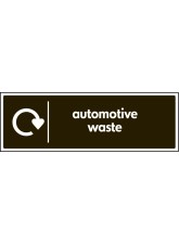 WRAP Recycling Sign - Automotive Waste
