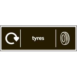 Tyres - WRAP Recycling Sign