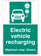 Electric Vehicle Recharging Point - Maximum Stay 3 Hours