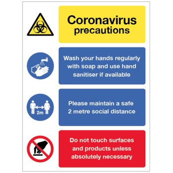 Coronavirus Precautions Multi-Message - 2m